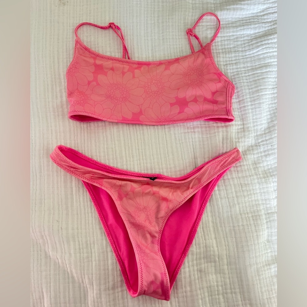 Triangl Swimwear Pink Floral Bikini